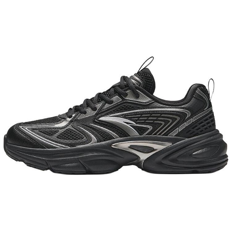 

Кроссовки ANTA Life Collection Lifestyle Shoes Men Low-top Basic Black/silver/gunmetal Gray, черный