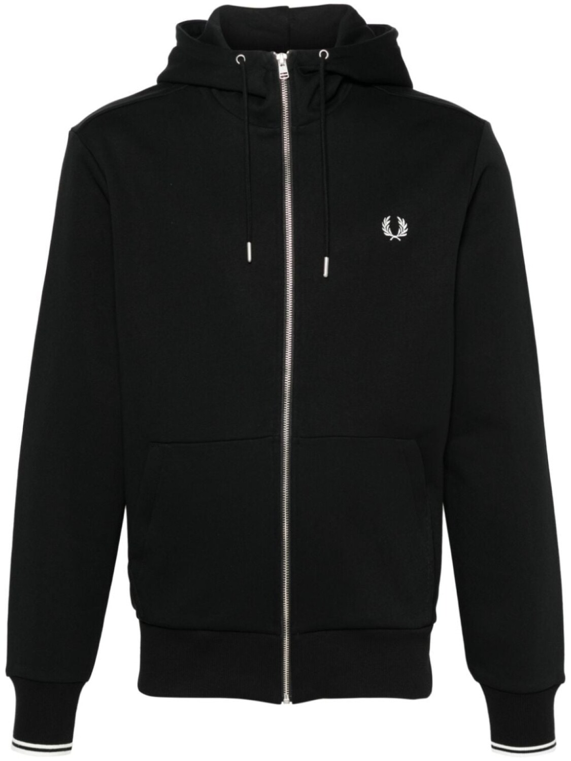 

Fred Perry куртка на молнии с вышитым логотипом, черный