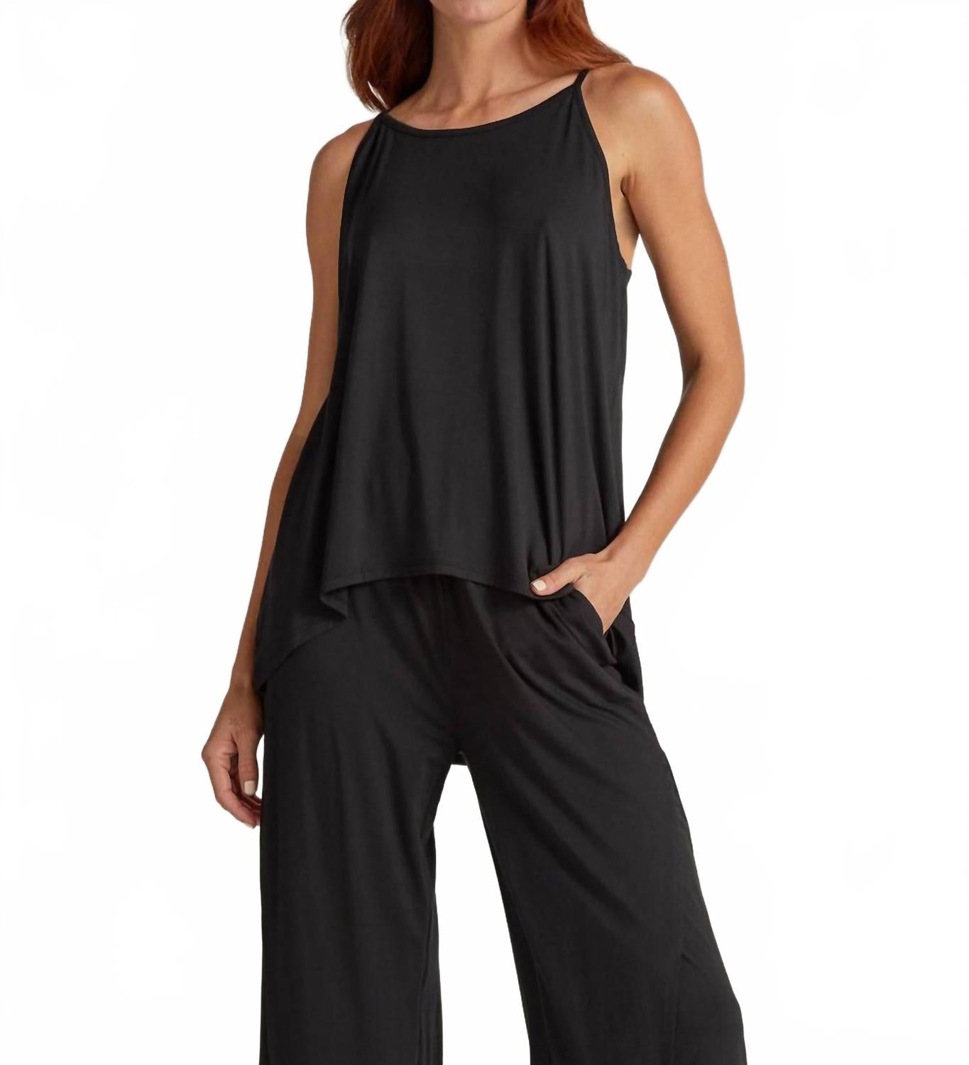 

Бамбуковый танк-тюльпан черного цвета Faceplant Dreams, черный