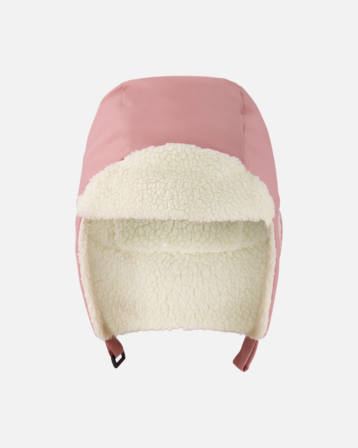 

Детская шапка-ушанка с подкладкой пыльно-розового цвета Deux par Deux