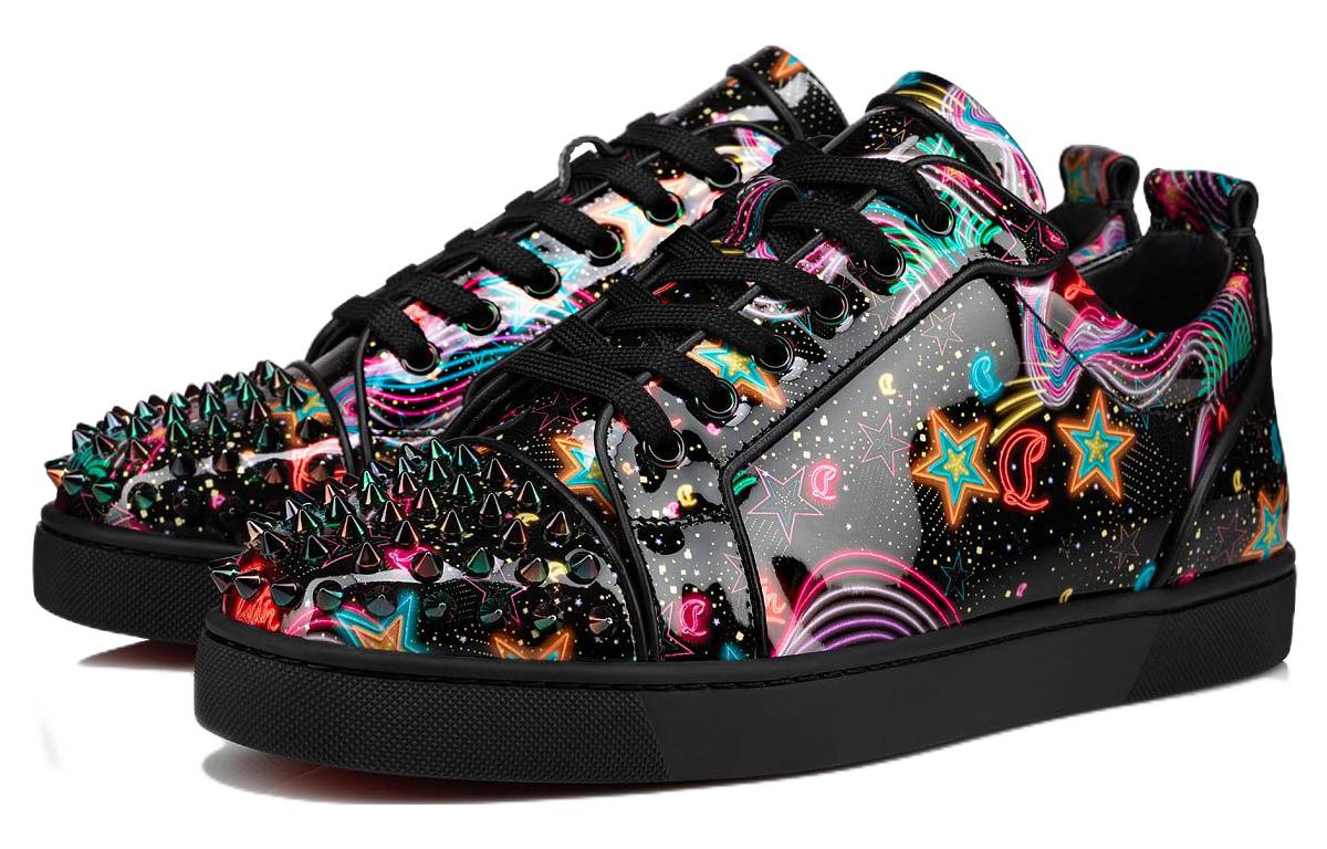 CL Louis Junior 1.0 Стильные скейтбординговые кроссовки мужские черные Christian Louboutin — фото 2