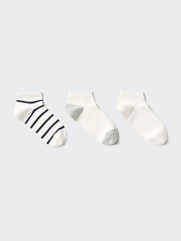 

Короткие носки в полоску (3 пары) Uniqlo, 01 off white