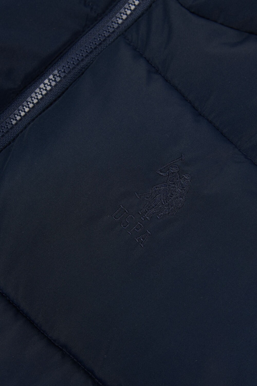 Мужской широкий жилет с перегородкой U.S. Polo Assn, синий — фото 3