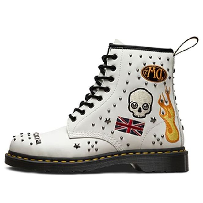

Ботинки Dr. Martens 1460 Classic 8 High Top Martin boots Unisex White 24207100, белый