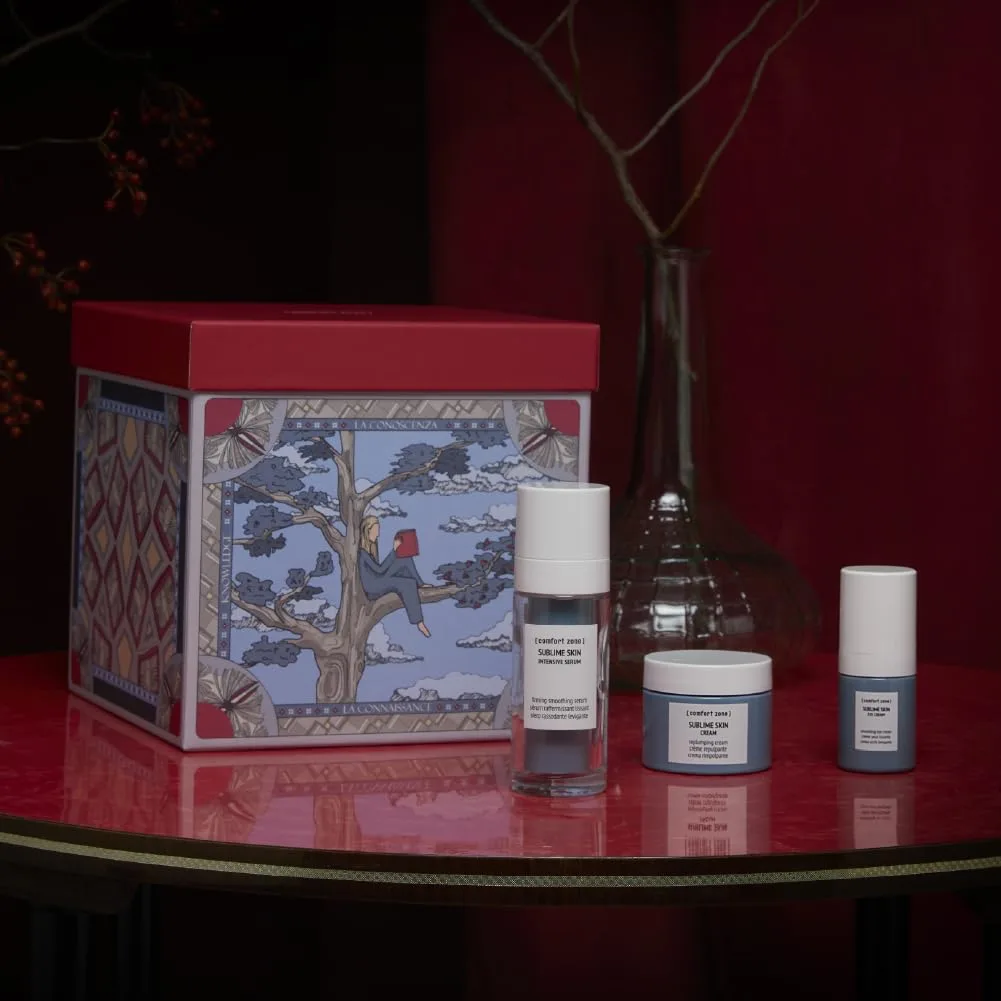 [comfort zone] подарочный набор Sublime Skin Kit для упругости и подтяжки лица, включает крем, сыворотку и успокаивающий крем для глаз, для нормальной и сухой кожи, 3 предмета [ Comfort Zone ] — фото 2