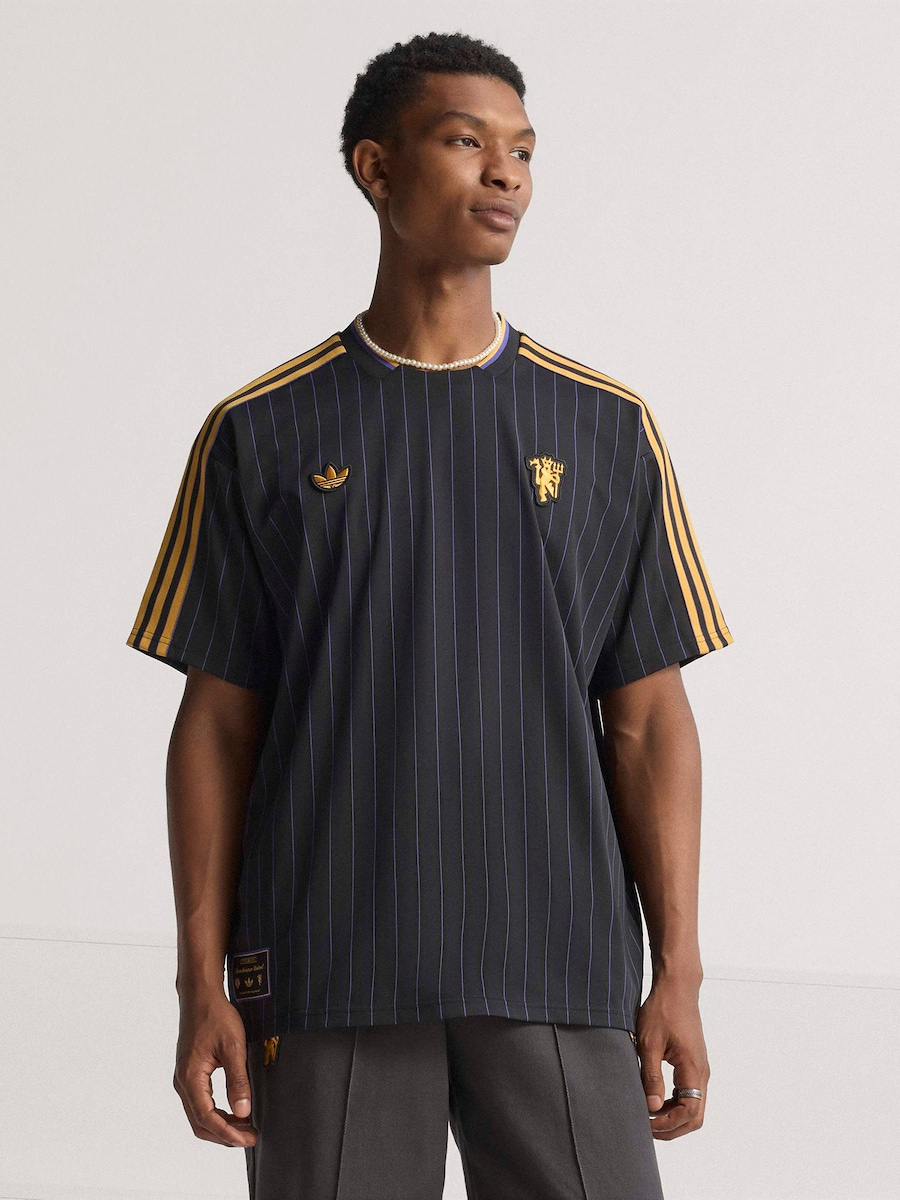 Джерси ADIDAS ORIGINALS Manchester United Terrace Icons, черный — фото 3