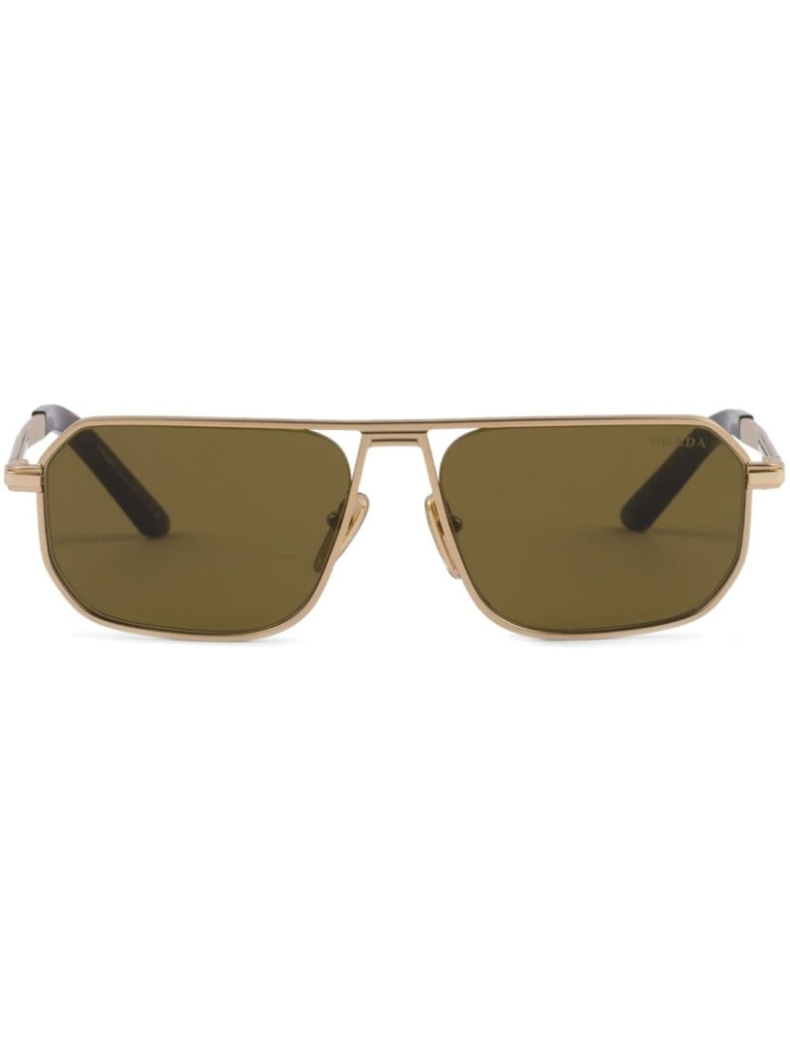 

Prada Eyewear солнцезащитные очки-пилоты, золотистый