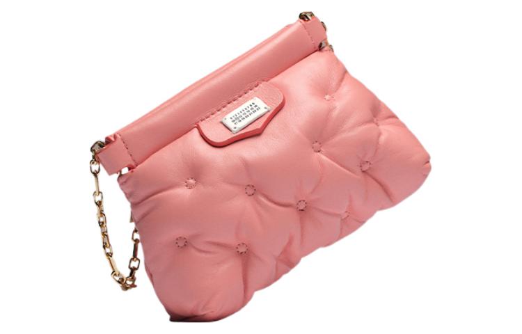 

Maison Margiela Женская сумка через плечо из кожи наппа с вышивкой, ярко-розового цвета