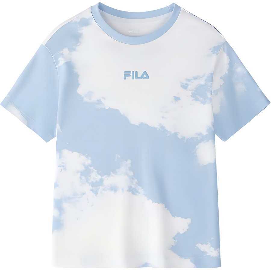 

FILA KIDS Футболка светло-голубая детская, Синий, FILA KIDS Футболка светло-голубая детская