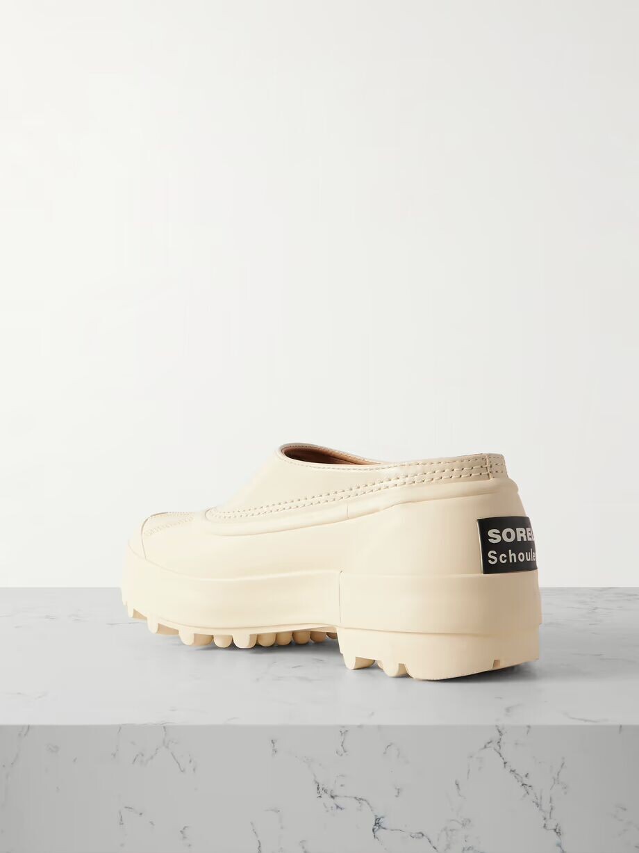 Мюли SOREL Caribou на платформе из каучука и кожи Proenza Schouler, цвет Ecru — фото 3