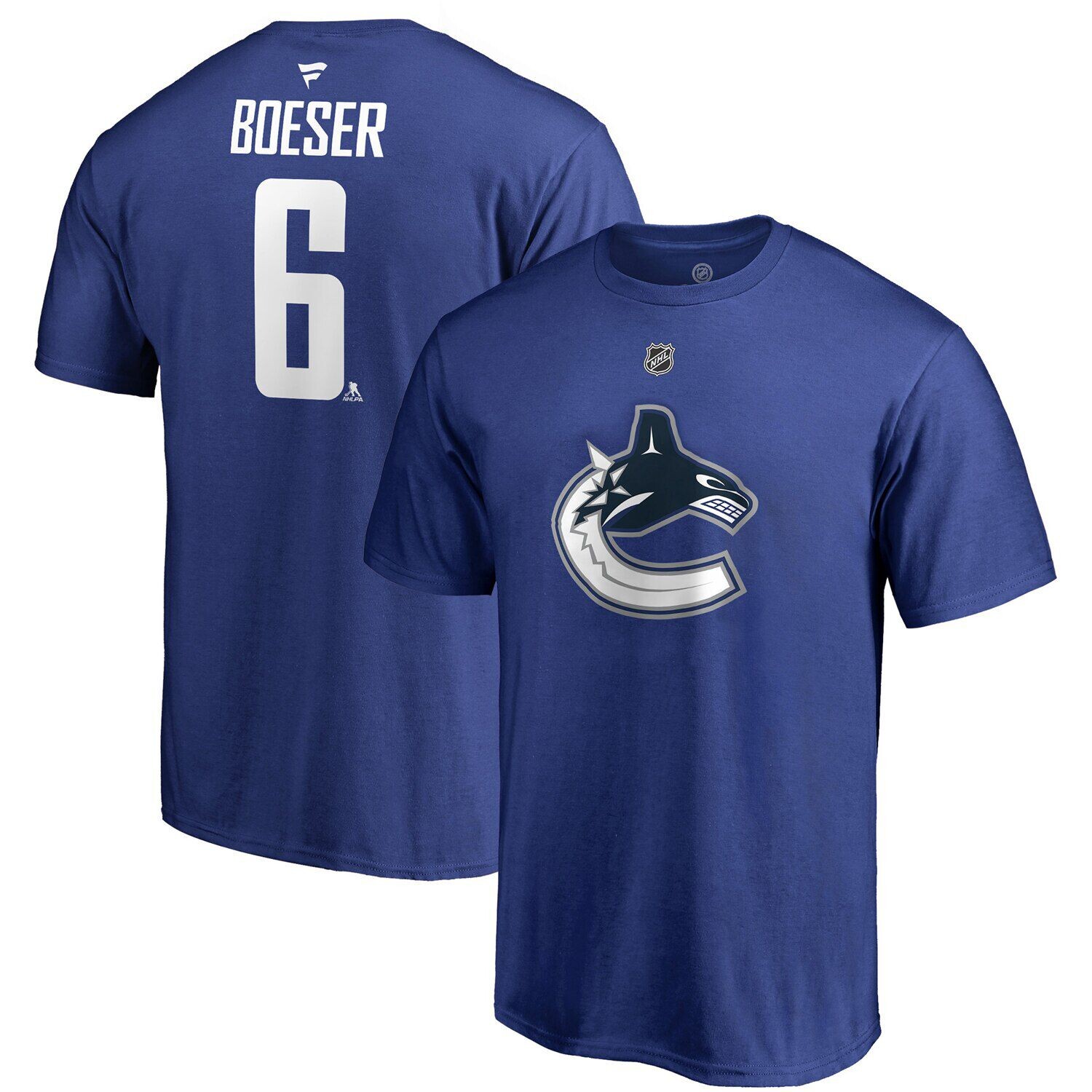 

Мужская синяя футболка с фирменным логотипом Brock Boeser Vancouver Canucks Team и аутентичным именем и номером Stack Fanatics, Синий, Мужская синяя футболка с фирменным логотипом Brock Boeser Vancouver Canucks Team и аутентичным именем и номером Stack Fa