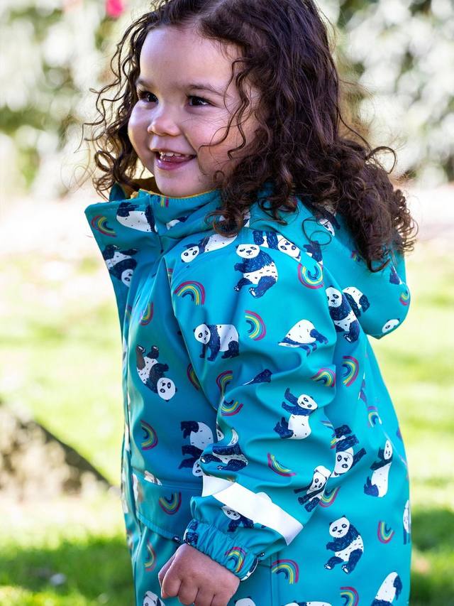 Детское водонепроницаемое пальто Print Puddle Buster Frugi, Panda Play — фото 2