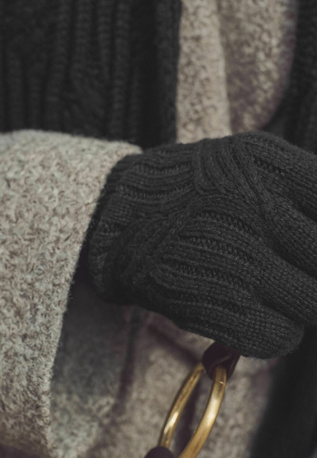 

Перчатки CABLE REGULAR FIT Next, черный