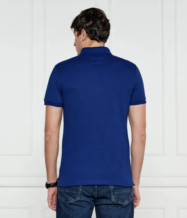 Футболка поло Slim fit Tommy Hilfiger, синий — фото 3