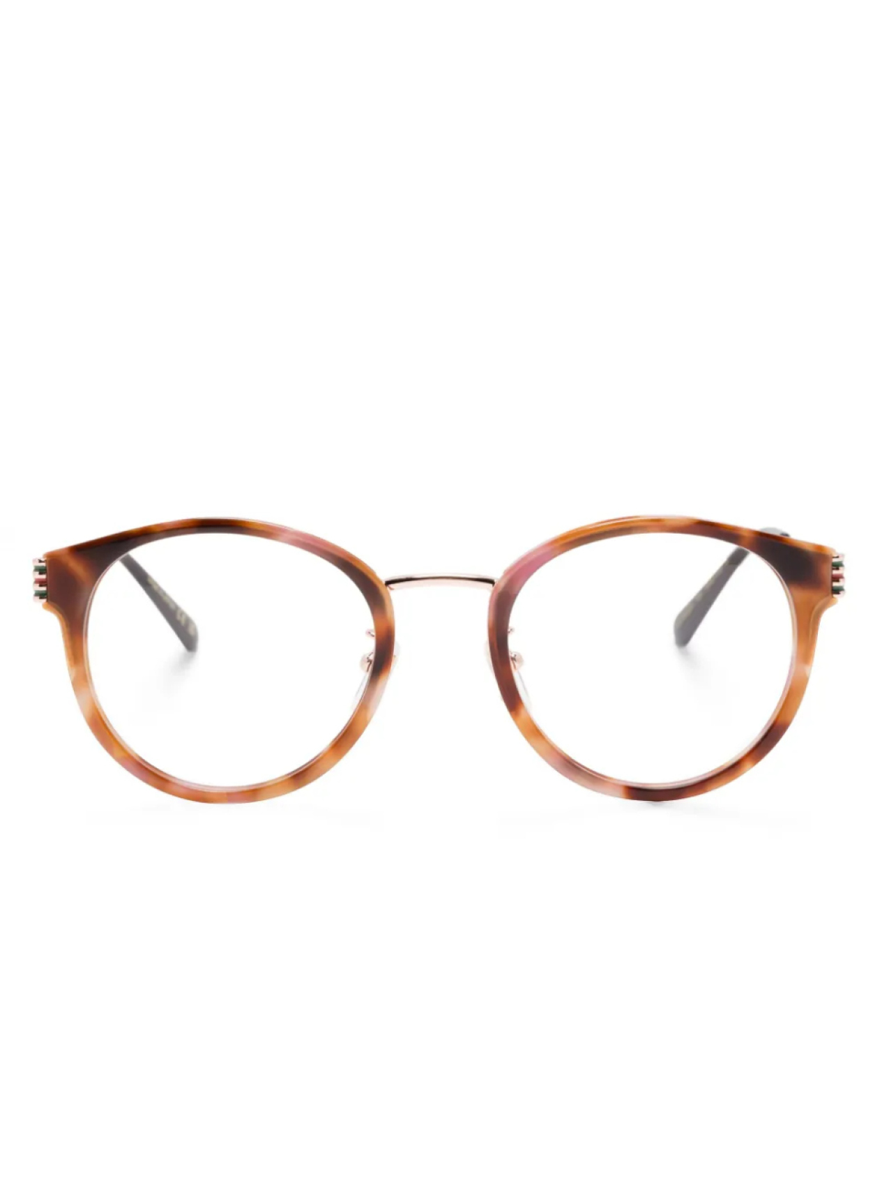 

Очки в круглой оправе Gucci Eyewear, коричневый