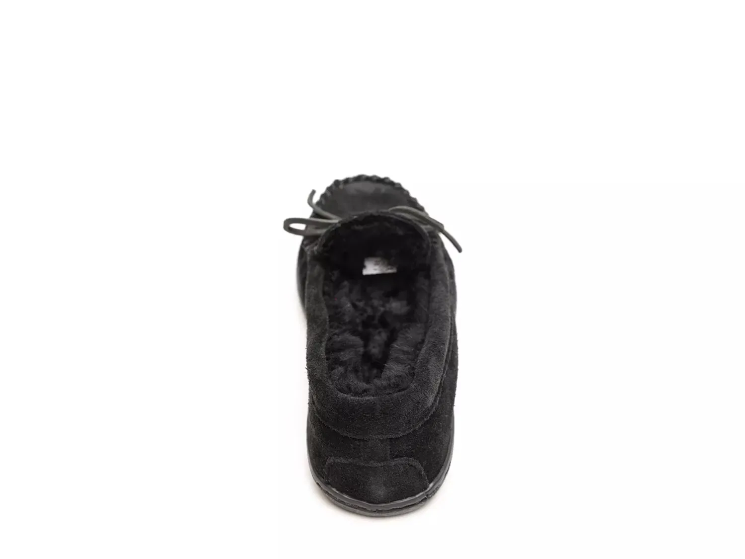 Тапочки из овчины на жесткой подошве Minnetonka, Black — фото 2