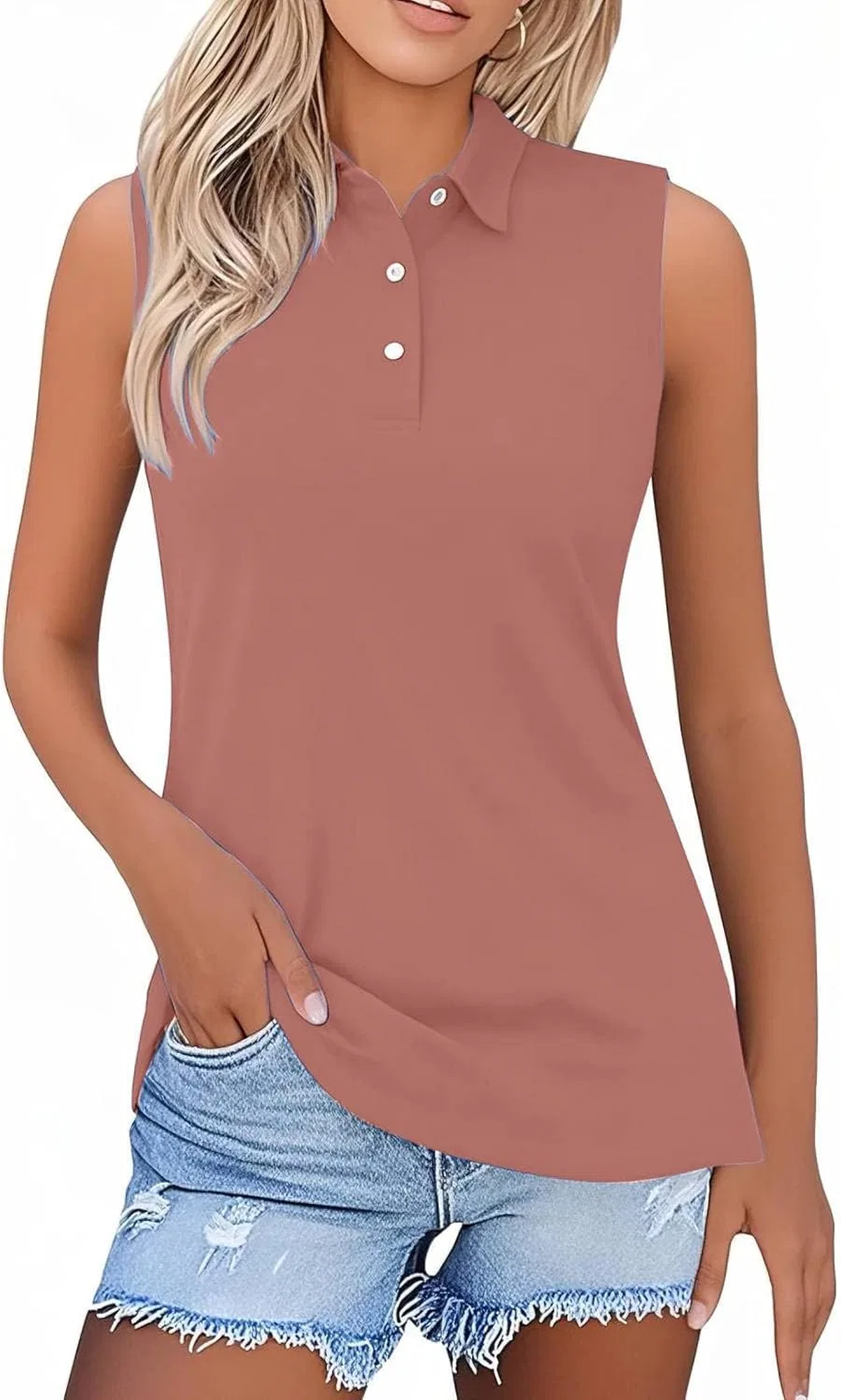 Женская безрукавка поло Rose Gold