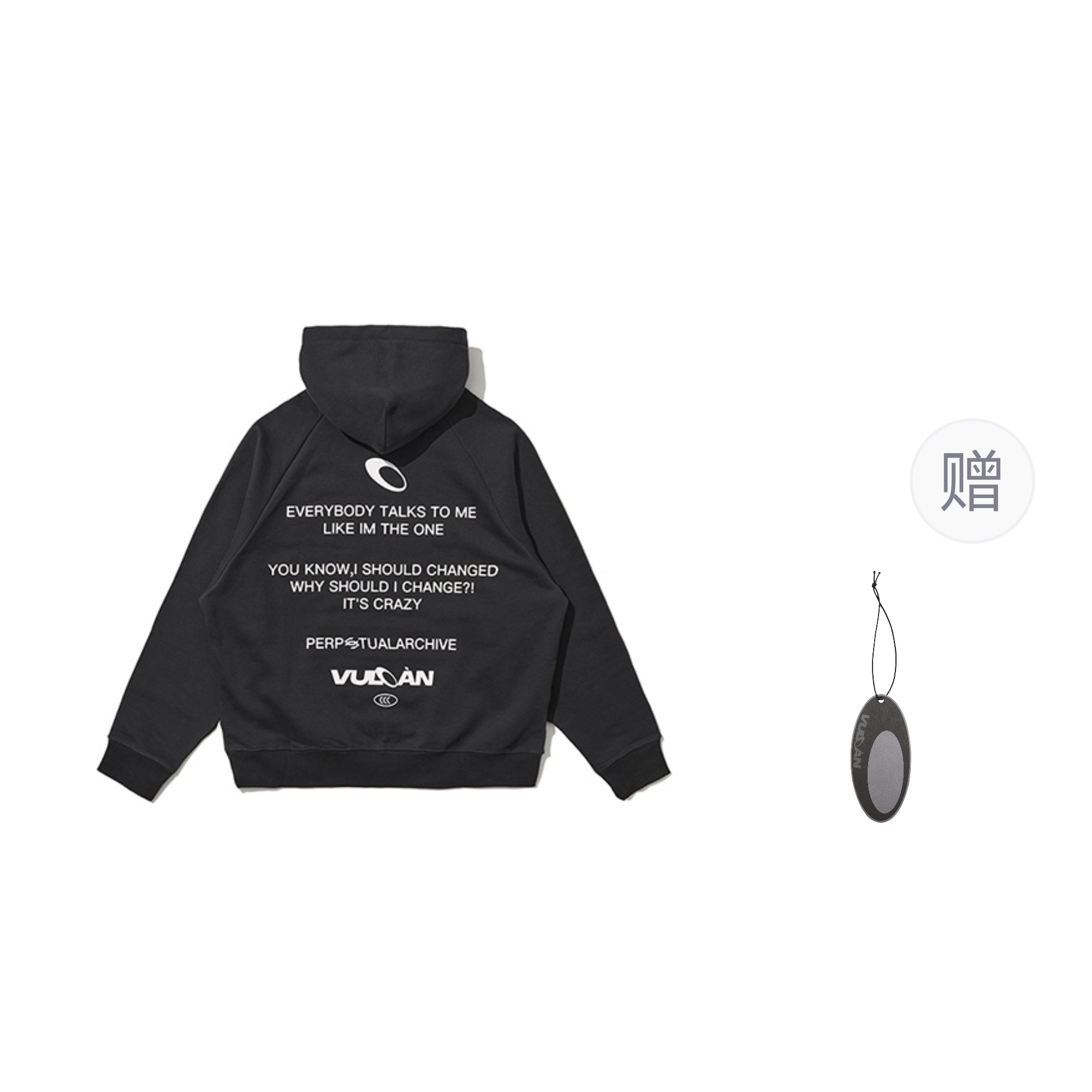 

Однотонная толстовка с капюшоном на флисовой подкладке унисекс VULCAN STORE, светло-серый