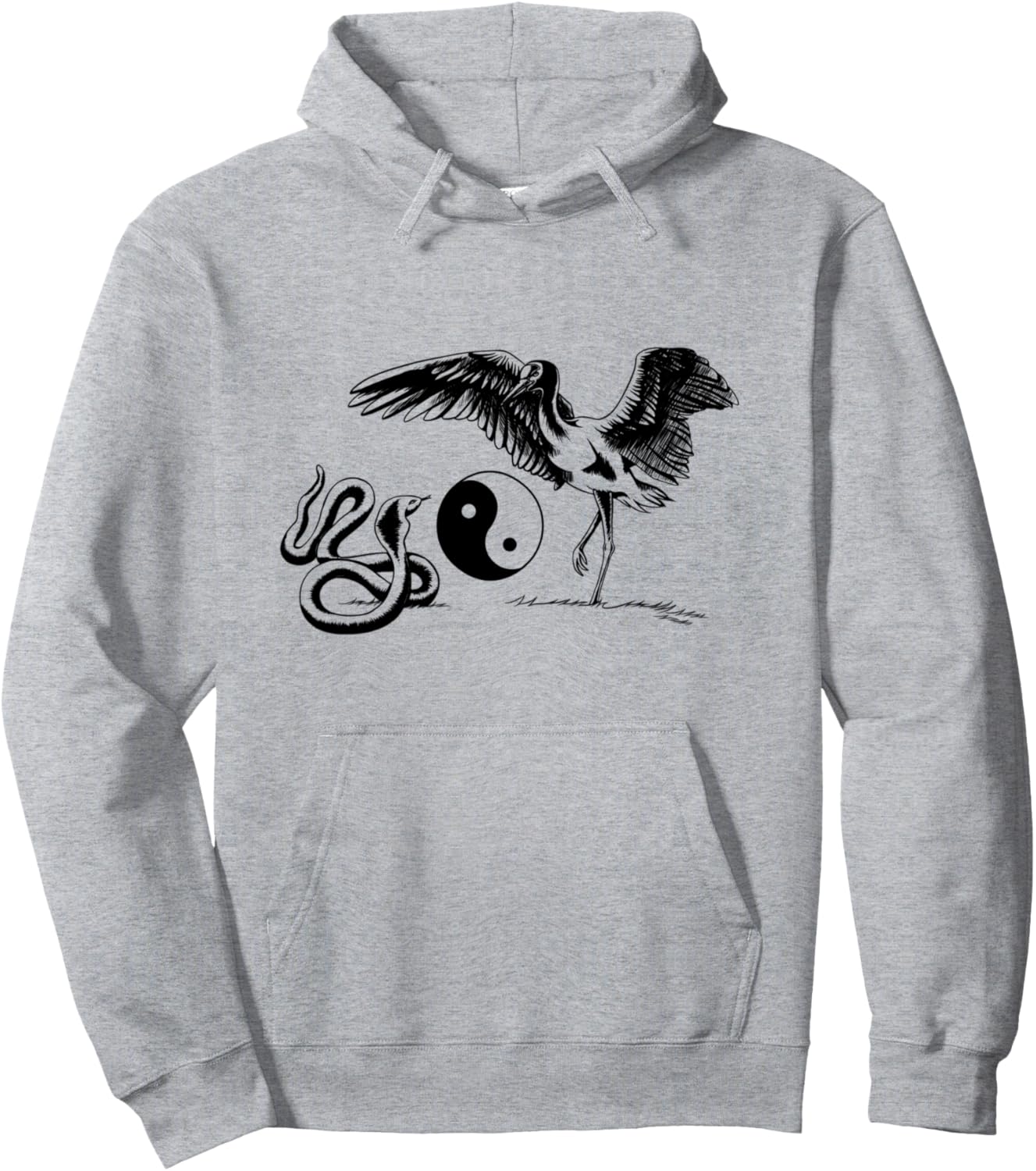 

Худи с изображением позы Белого Журавля в стиле тайцзицюань, символизирующей Инь-Ян и китайские боевые искусства Tai Chi Chuan Qigong Meditation, Белый, Худи с изображением позы Белого Журавля в стиле тайцзицюань, символизирующей Инь-Ян и китайские боевые