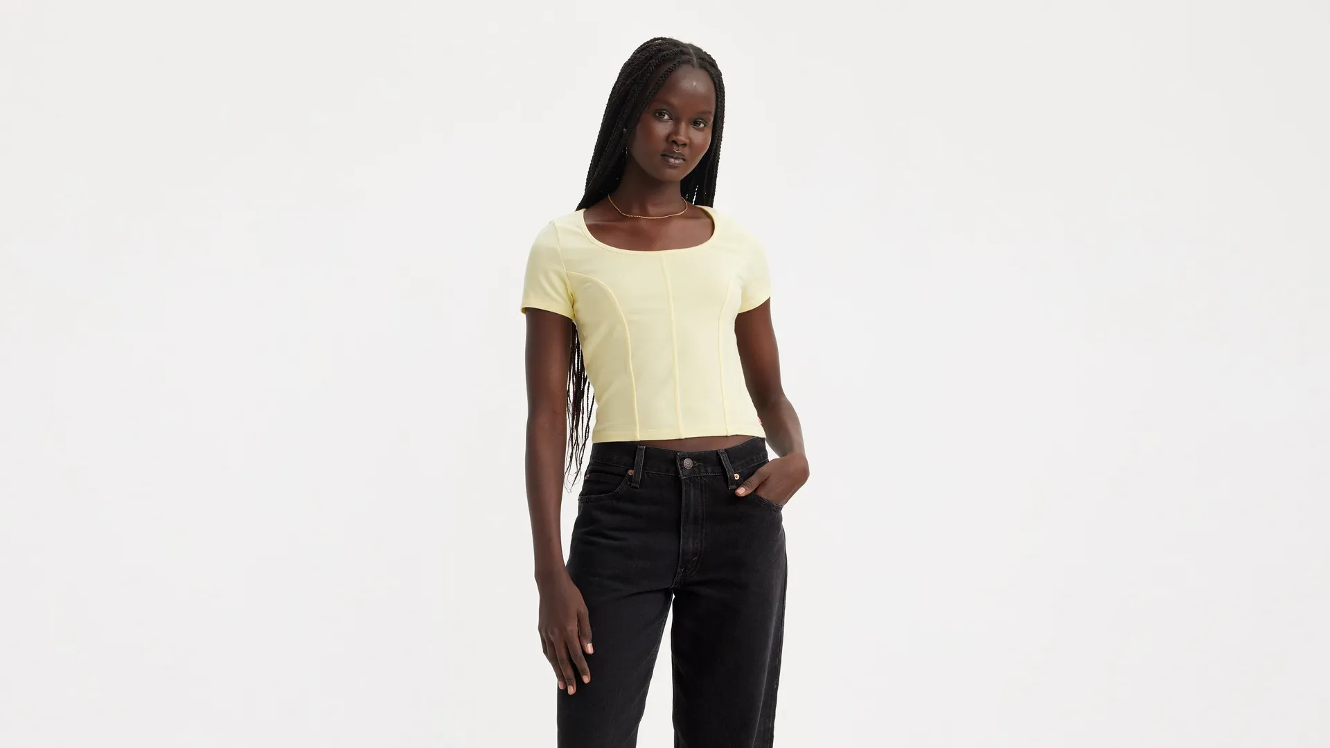 

Футболка с корсетом «Марс» Levi's, белый