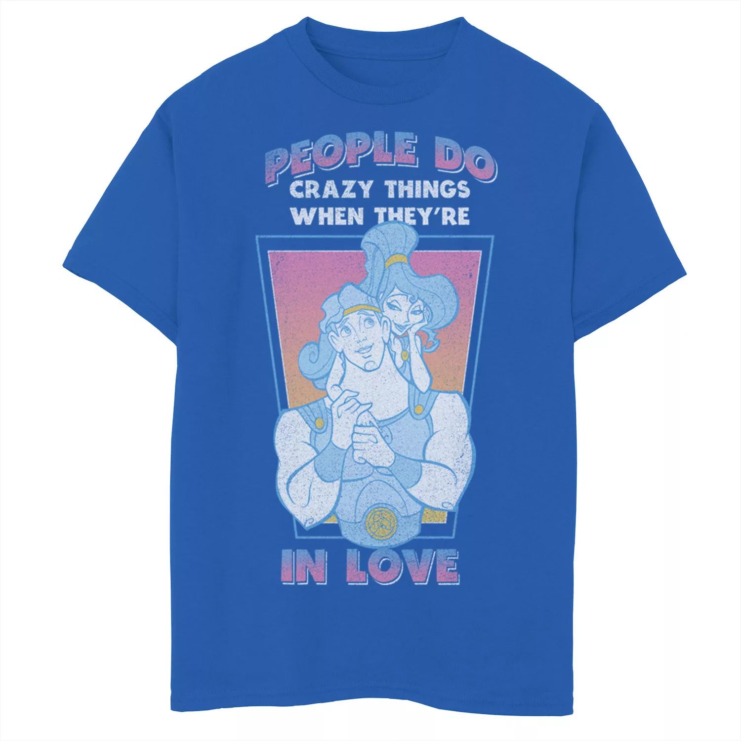 

Флисовая футболка Disney Hercules Megara Vintage Love Quote для мальчиков 8–20 лет Disney