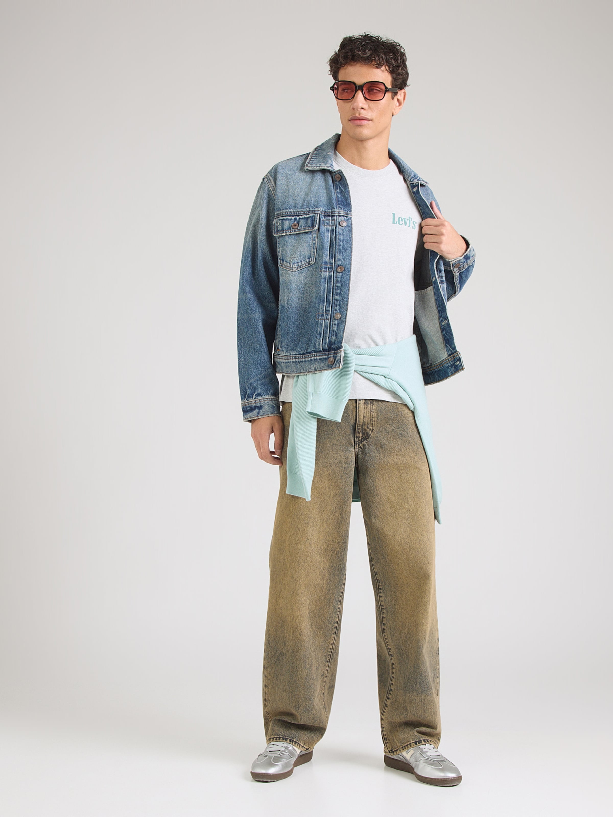 LEVI'S  Футболка в крапинку серого цвета — фото 3