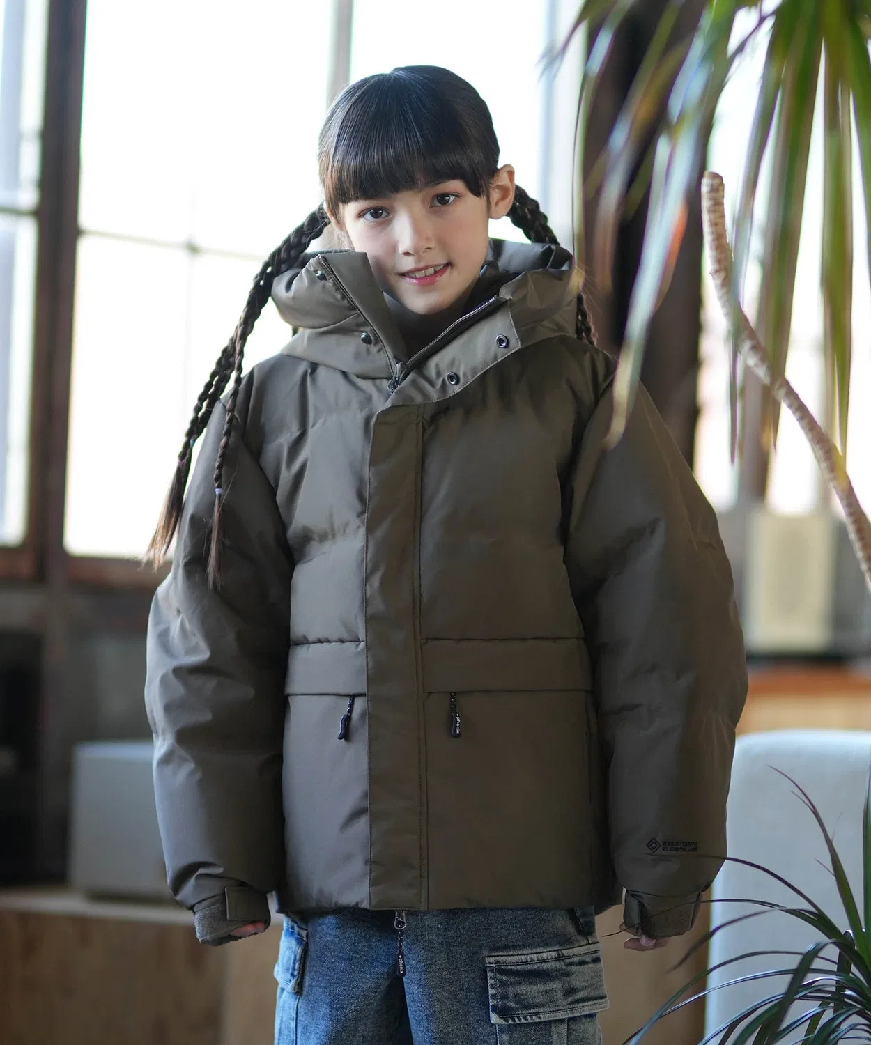 Куртка PHENIX WINDSTOPPER DOWN с капюшоном, 700FP, хаки