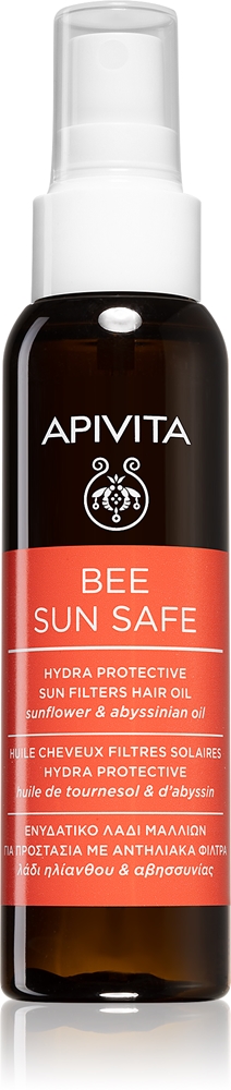 

Масло для волос Bee Sun Safe, увлажняющее масло для волос, поврежденных солнцем Apivita, 100 мл