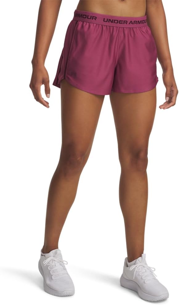 

Женские шорты Under Armour Tech Play Up, (659) Fuchsia Dusk/Dark Maroon