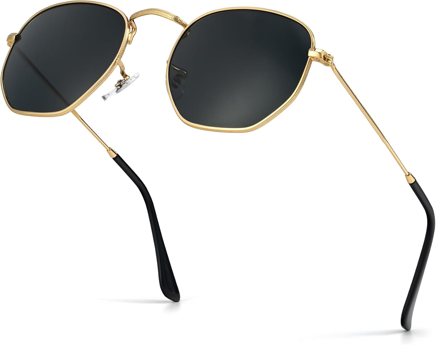 

Солнцезащитные очки KALIYADI для женщин и мужчин, поляризованные, квадратная форма, защита от УФ-излучения, модная шестиугольная металлическая оправа, Ab3 Gold/Grey (Glass Len|non Polarized|hexagonal)