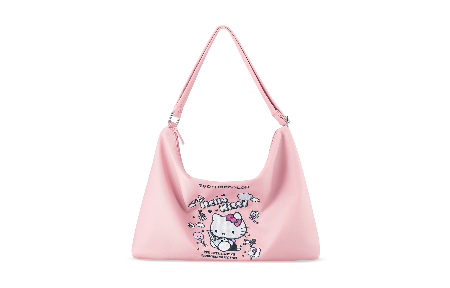 

Sanrio Hello Kitty Сумка-шопер из нейлоновой ткани, Покупательская сумка, Женская наплечная сумка Розовый Zgo, Hello Kitty - Вишневый цвет Розовый
