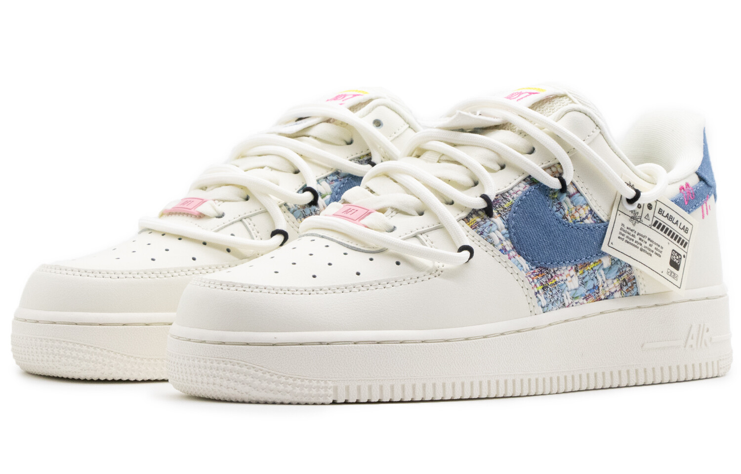 

Кроссовки Nike Air Force 1 Skateboard Shoes Women's Low-Top White Blue
