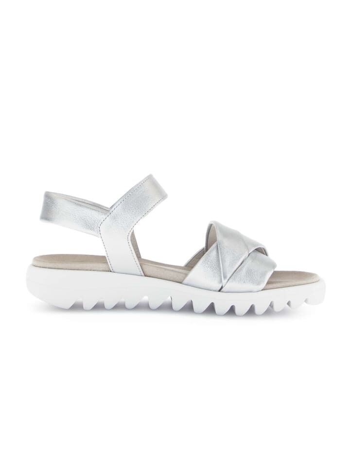 Классические босоножки Gabor Fashion Riemchensandalen, серебряный — фото 3