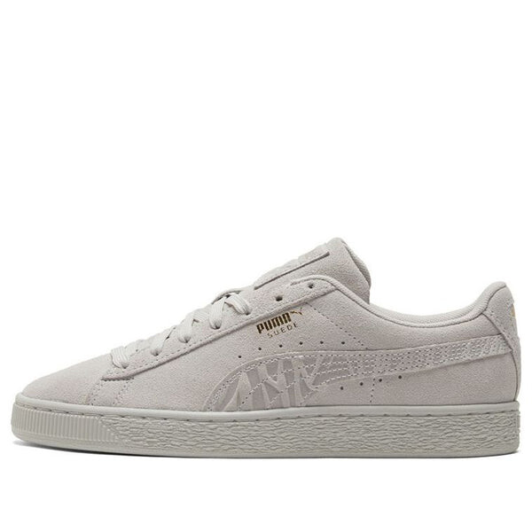 

Кроссовки suede mono deboss casual skateboarding shoes gray Puma, серый