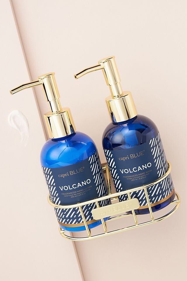 

Подарочный набор Capri Blue Volcano мыла и лосьона для рук, синий