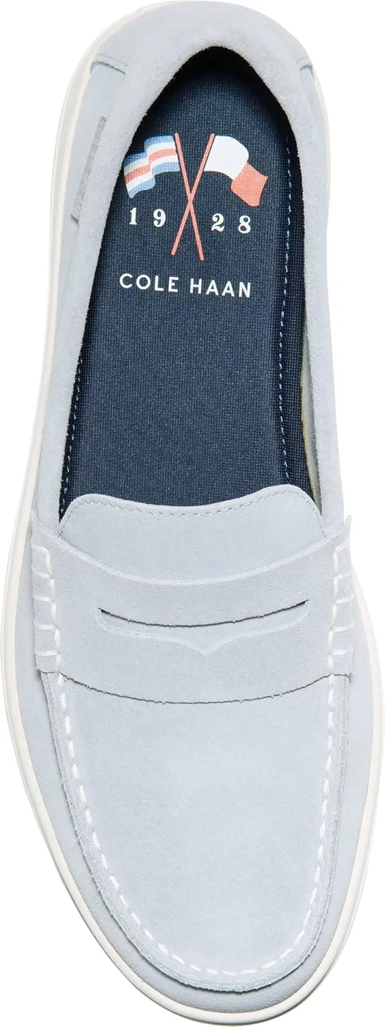 Лоферы мужские Cole Haan, серый замшевый/слоновая кость — фото 3
