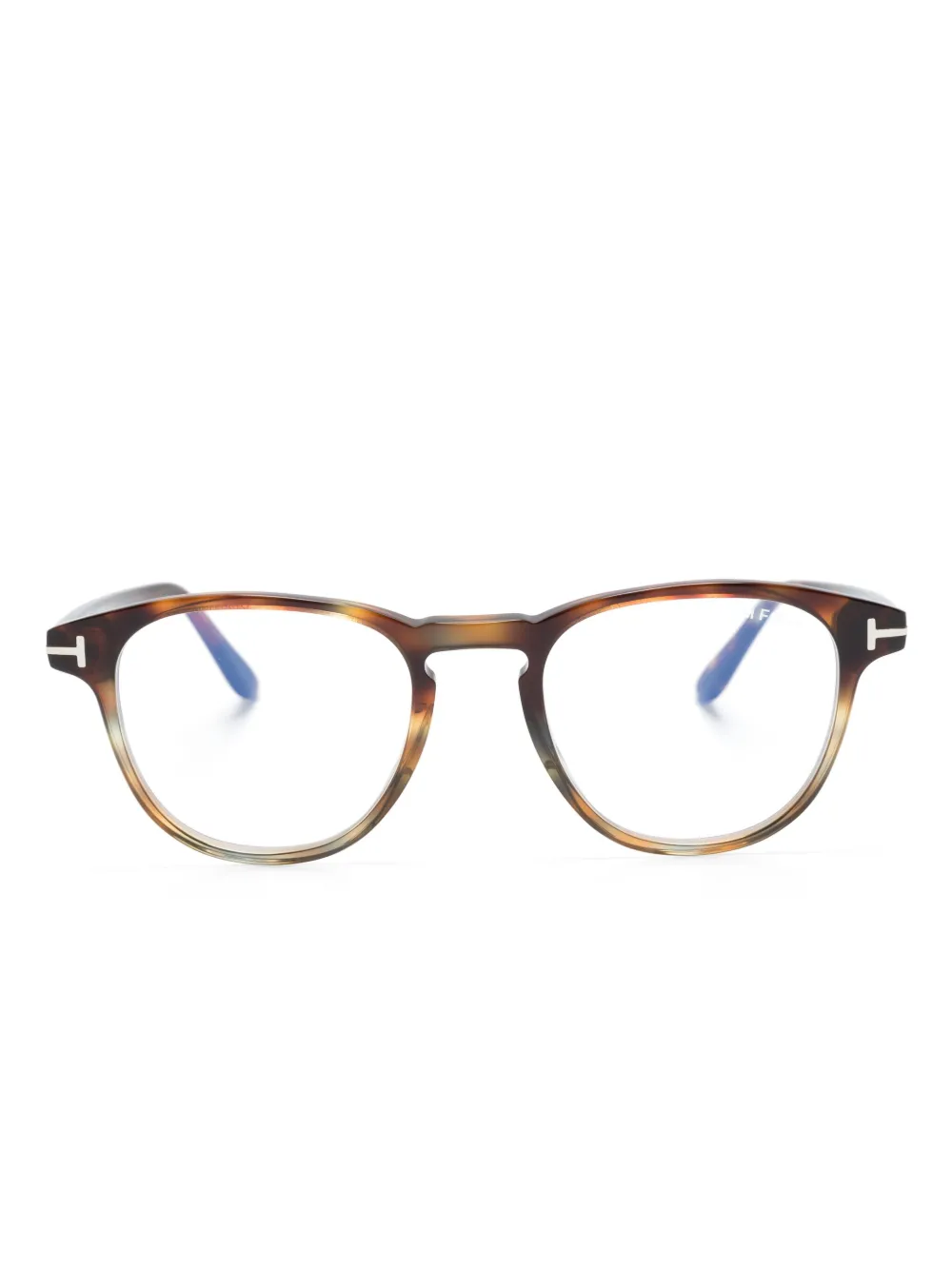 

Очки в оправе черепаховой расцветки TOM FORD Eyewear, коричневый