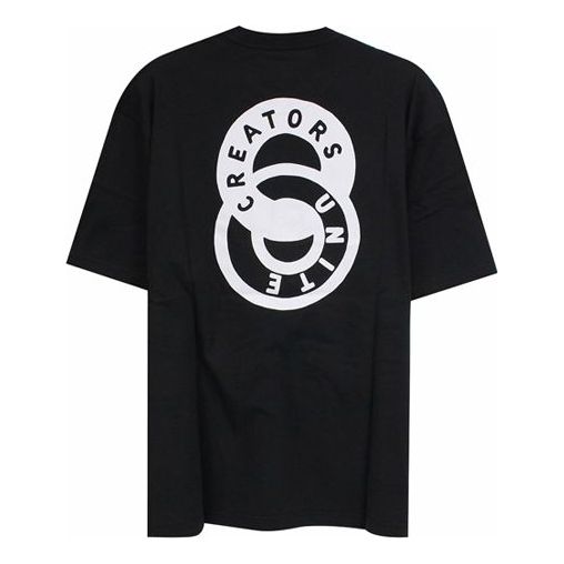 

Футболка adidas Logo Printing Round Neck Short Sleeve Black, черный