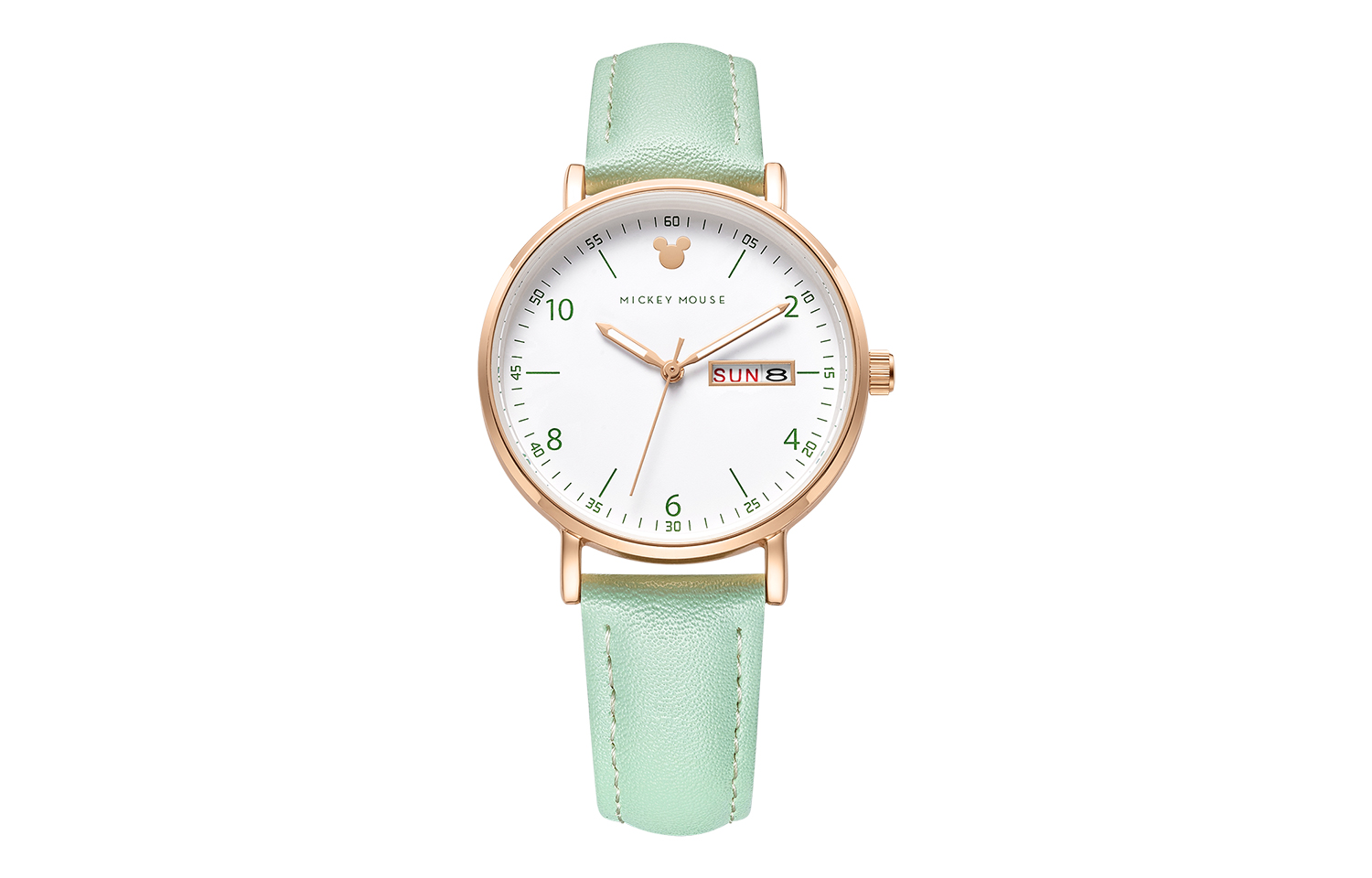 

Disney Часы Quartz Movement Artificial Leather Strap Watch Women's Watch White Dial MK 11319GN 1, MK-11319GN-1