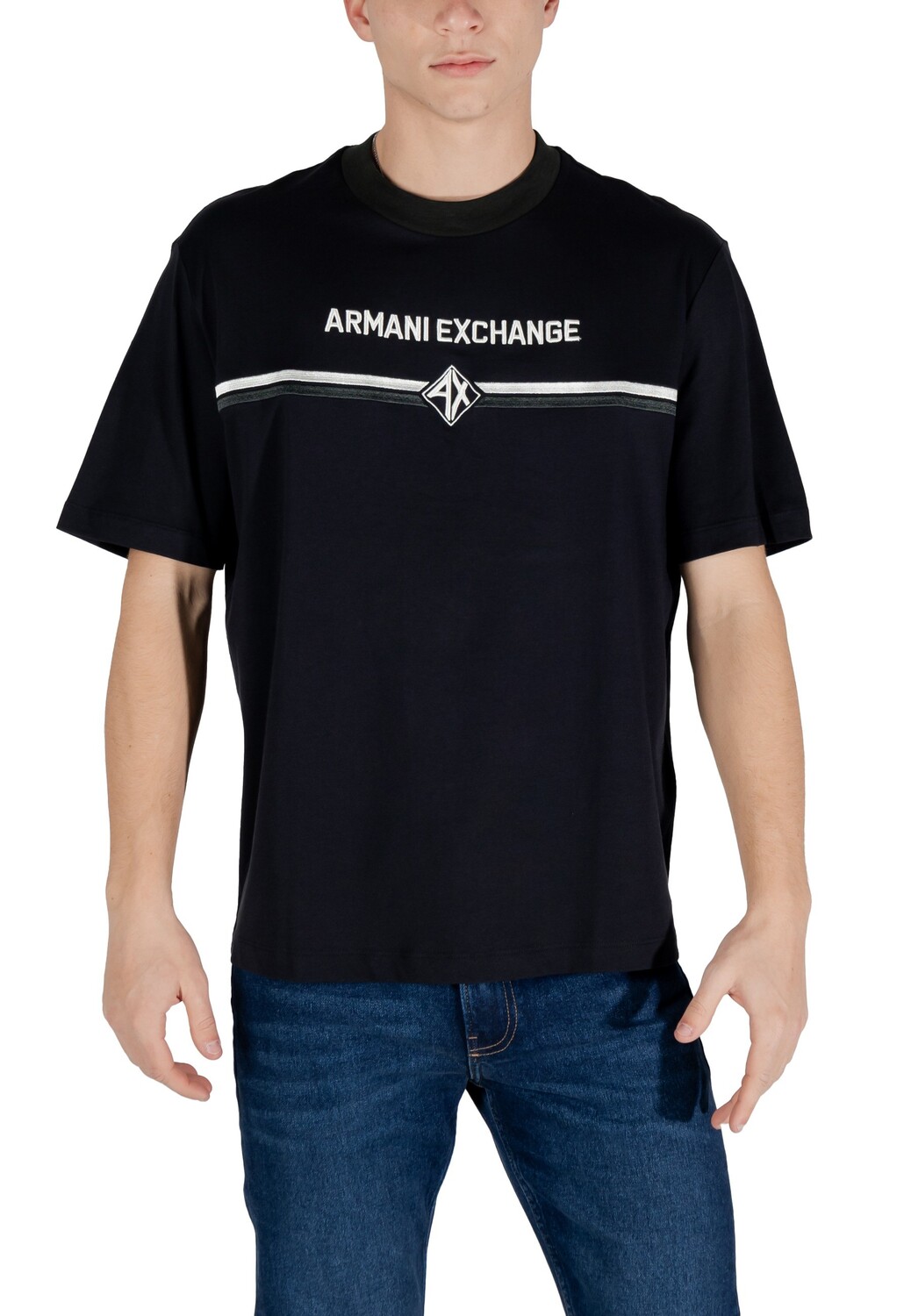

Футболка мужская Armani Exchange с принтом, черный