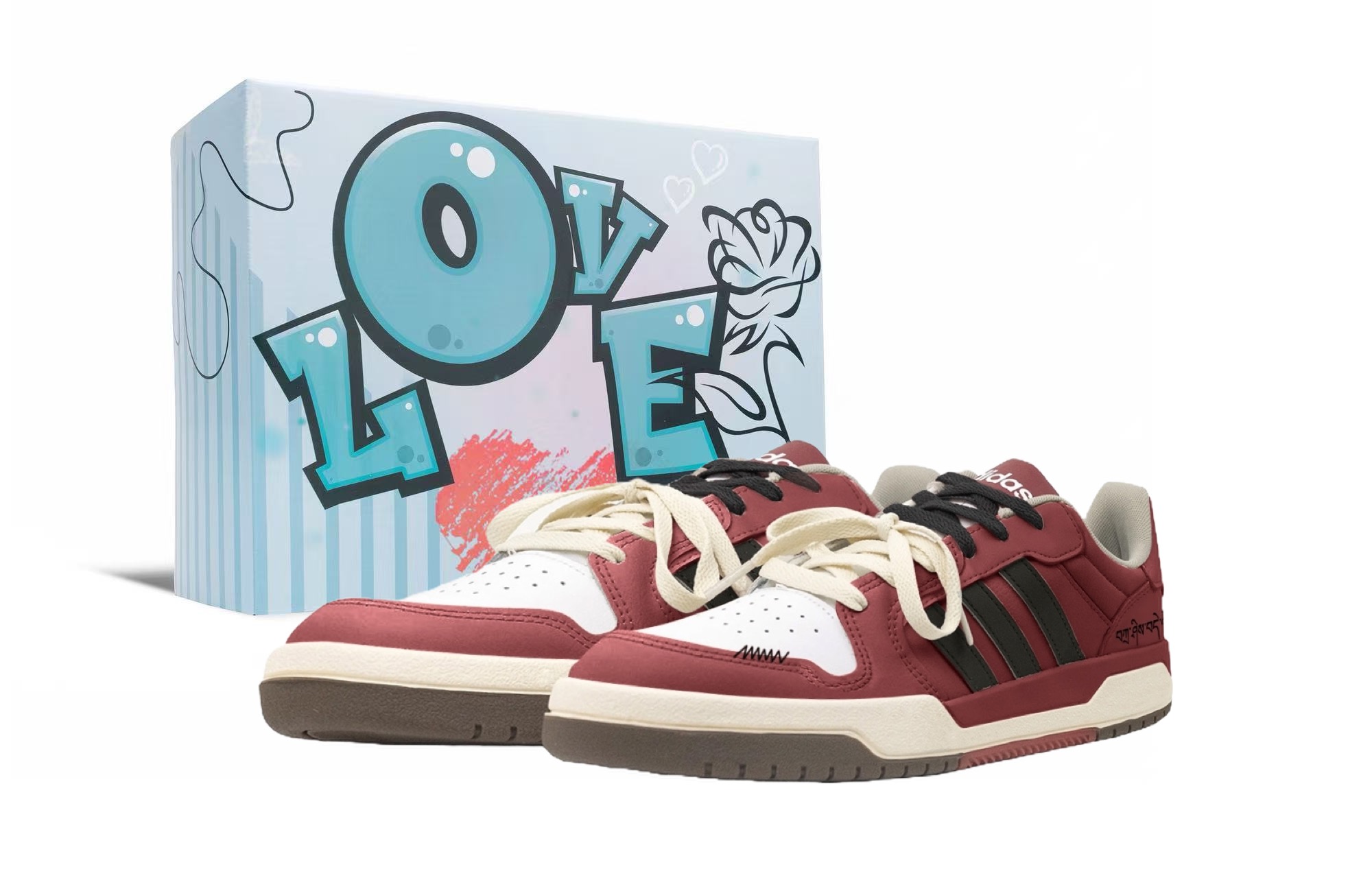 

Кроссовки для скейтбординга ENTRAP Unisex Low top Adidas, черный красный