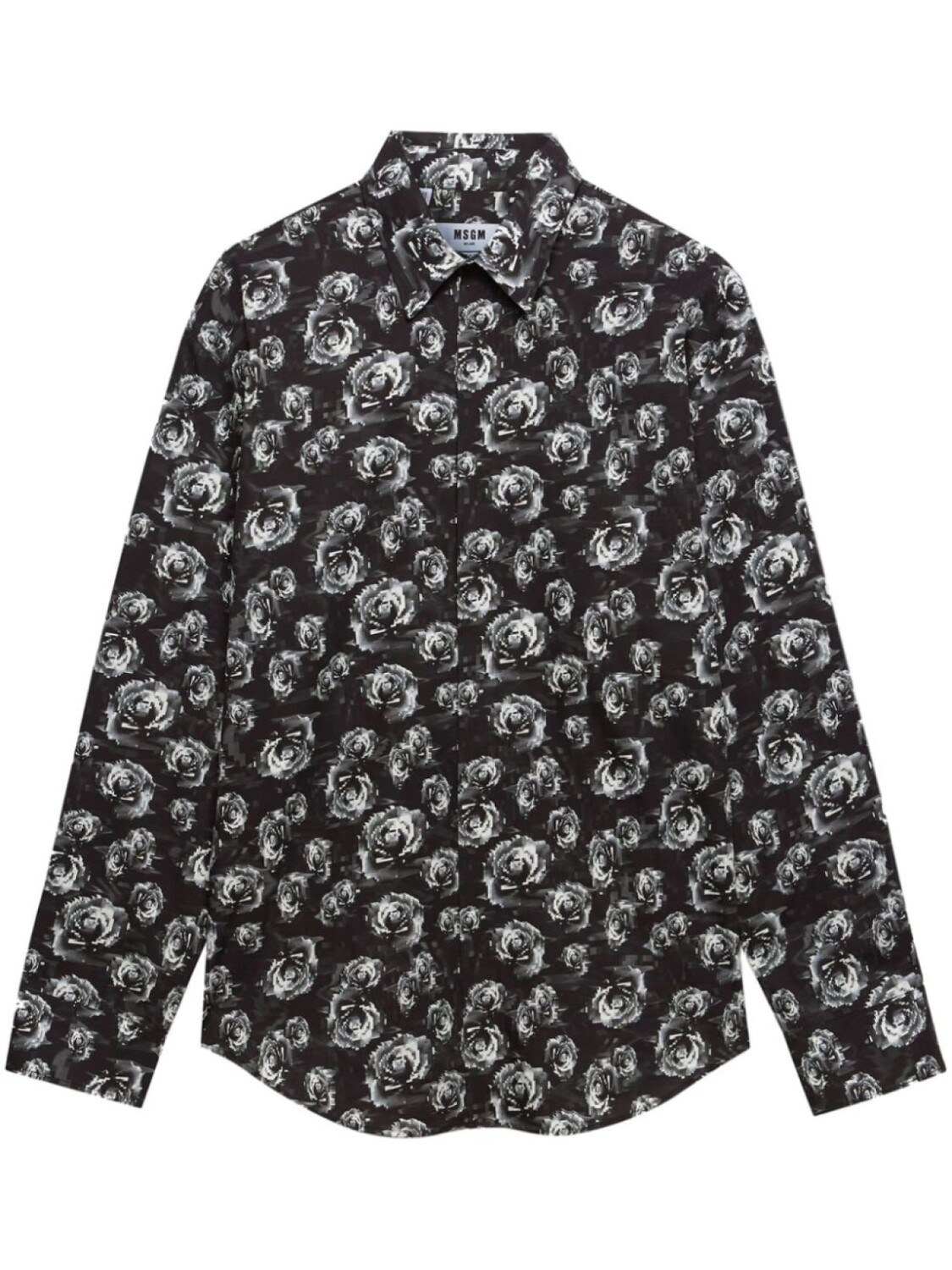 

MSGM рубашка с принтом, черный