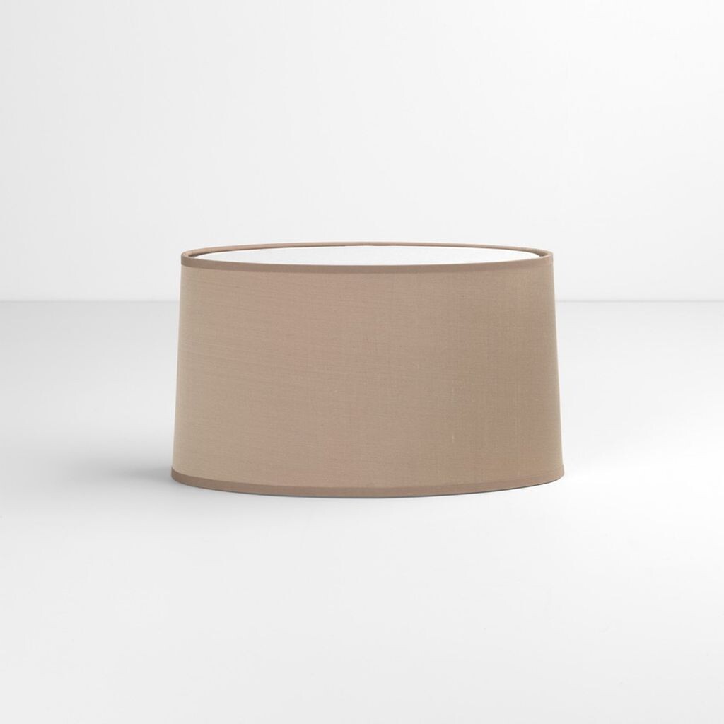 

Абажур Astro Tapered Oval, конический круглый, шелк, устричный цвет