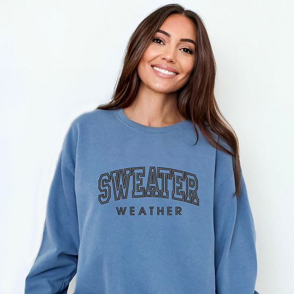 

Вышитый свитшот Weather Garment Dyed Simply Sage Market, Blue Jean