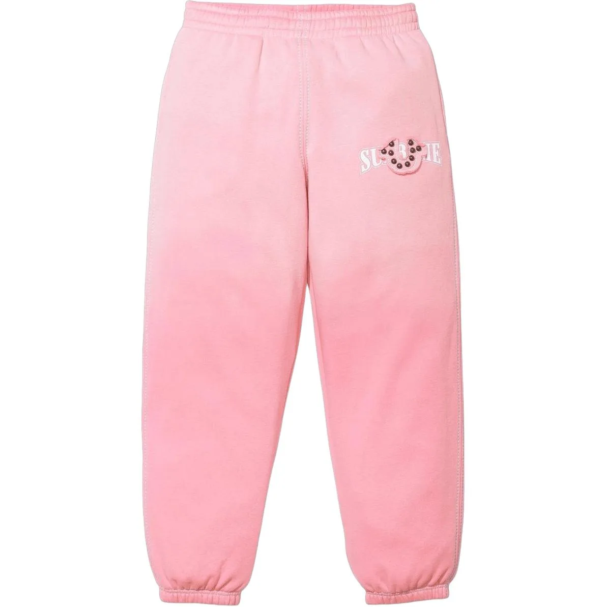 Брюки True Religion с логотипом Supreme, розовый