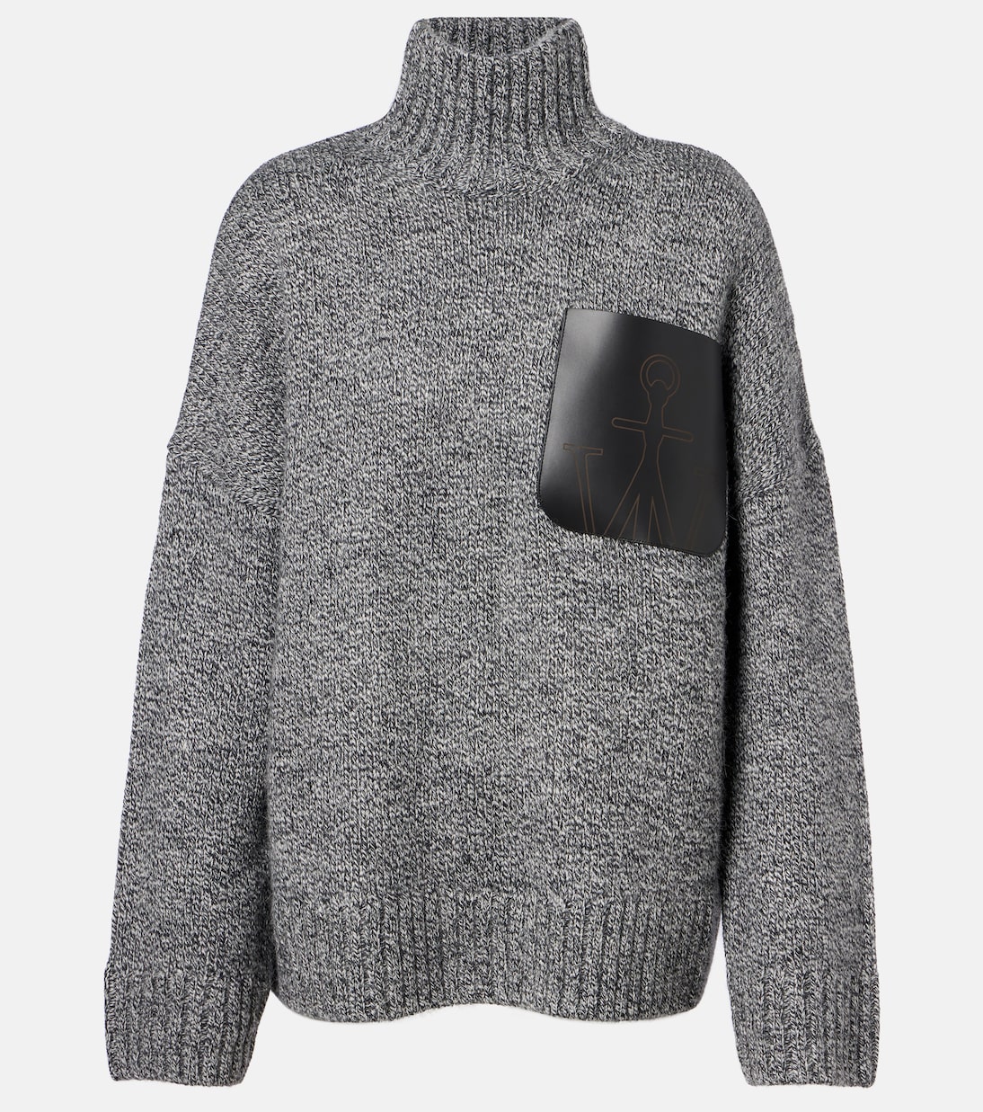 

Водолазка из смеси шерсти и альпаки JW Anderson, серый