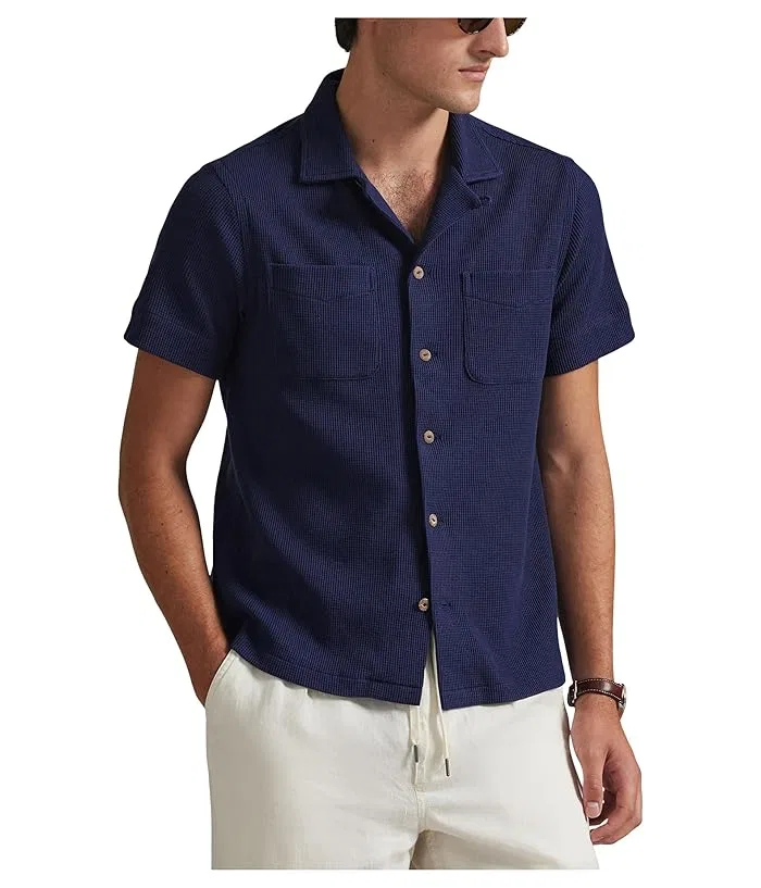 Рубашка кампи с вафельным переплетением хлопок и лен Polo Ralph Lauren, Bahamas Bear