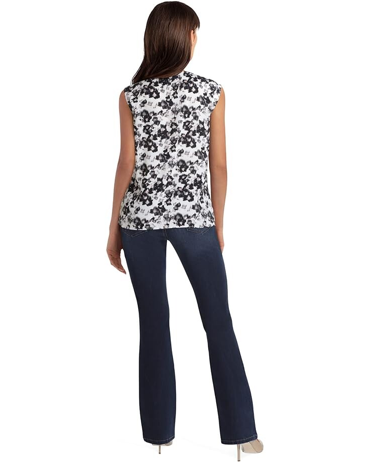 

Блуза H Halston Twist Neck Blouse, цвет Twilight Floral Chalk