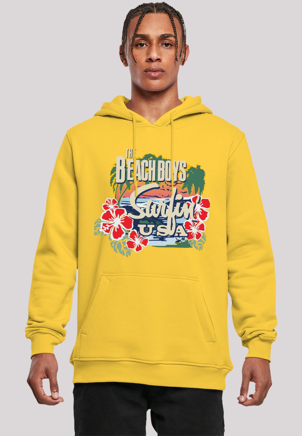 

Толстовка THE BEACH BOYS MUSIK BAND TROPICAL - Hoodie F4NT4STIC, желтый