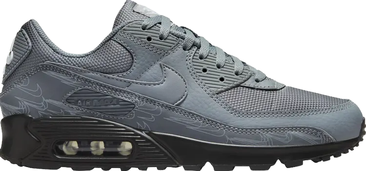 

Кроссовки Air Max 90 'Cool Grey Reflective', серый